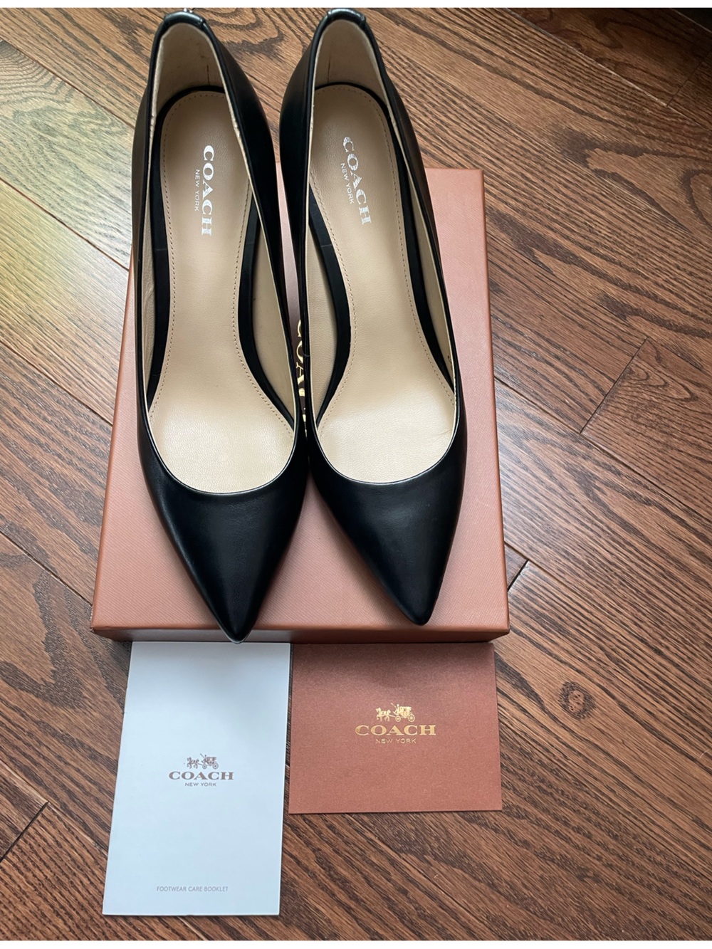 Coach Smith Soft Shine Calf Pumps - Black